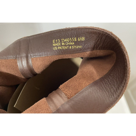 Cole Haan Tall Knee High Suede Boot Chestnut Brown Air Sole Size 6.5 Excellent - Picture 10 of 10